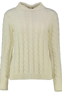PAOLA BURANI Pullover natur in edlem Zopfstrickmuster