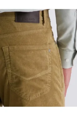 PIERRE CARDIN Five-Pocket-Cord-Hose Lyon kelp Tapered Fit