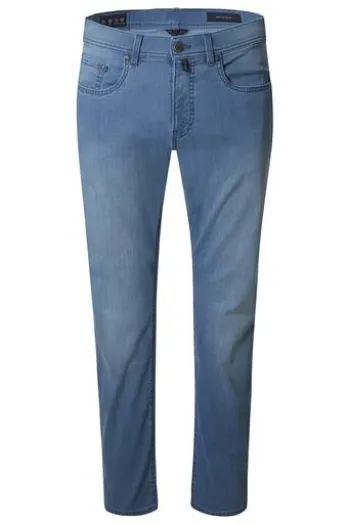 PIERRE CARDIN Five-Pocket-Hose PC Lyon light blue used Tapered Fit