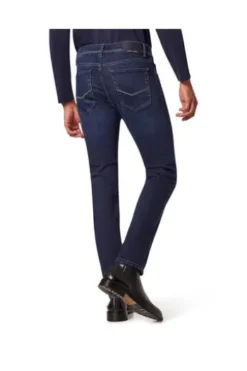 PIERRE CARDIN Five-Pocket-Jeans Lyon dark blue stonewash