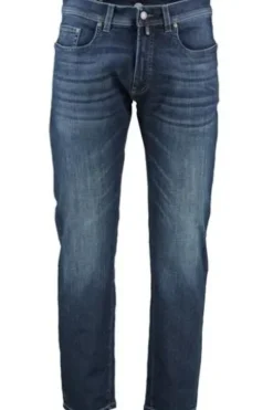 PIERRE CARDIN Five-Pocket-Jeans Lyon dark blue used Tapared fit