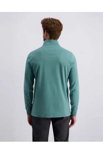 PIERRE CARDIN Langarm Polo-Shirt sagebrush green Modern Fit