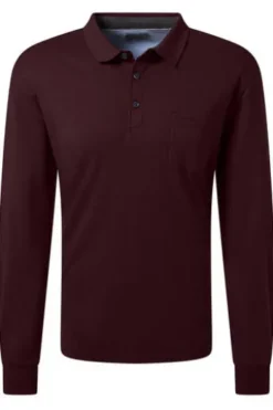 PIERRE CARDIN Langarm Polo-Shirt winetasting Modern Fit