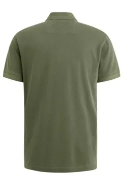 PME LEGEND Polo Shirt pique garment dye Deep lichen green
