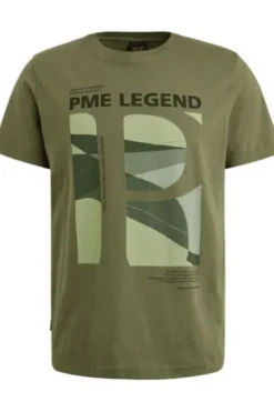 PME LEGEND T-Shirt single jersey Deep lichten green