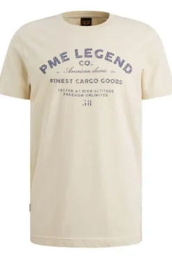 PME LEGEND T-Shirt single jersey bone white