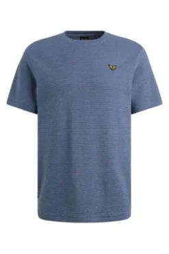 PME LEGEND Two Tone T-Shirt bijou blue gestreift Regular Fit