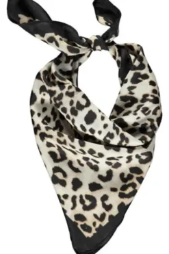 P-MODEKONTOR Nickytuch schwarz/leopard gemustert