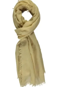 P-MODEKONTOR Woll-Schal beige in feiner Fischgrät Struktur