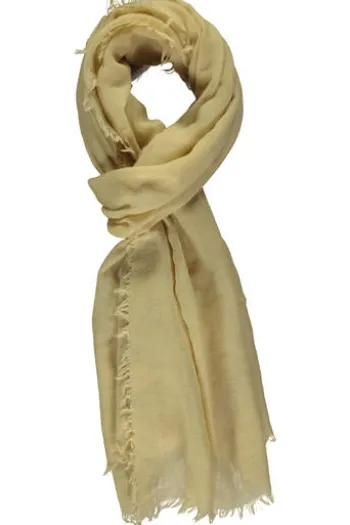 P-MODEKONTOR Woll-Schal beige in feiner Fischgrät Struktur