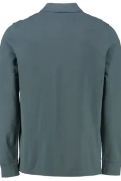 POLO SYLT Langarm Polo Shirt blau