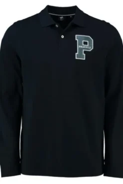 POLO SYLT Langarm Polo Shirt marine