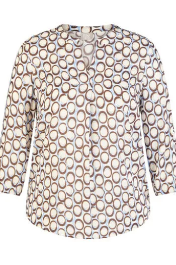 RABE Bluse schoko gemustert 3/4-Arm
