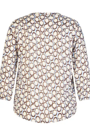 RABE Bluse schoko gemustert 3/4-Arm