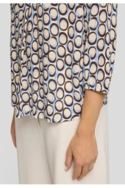 RABE Bluse schoko gemustert 3/4-Arm
