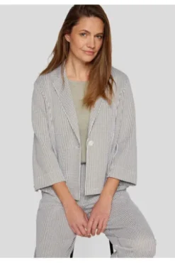 RABE Jacke New Tropical eukalyptus gestreift 3/4-Arm
