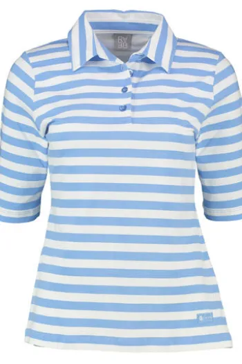 RABE Polo-Shirt ozean gestreift