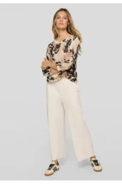 RABE Pullover alabaster gemustert