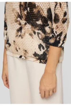 RABE Pullover alabaster gemustert