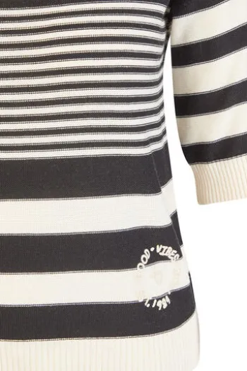 RABE Pullover alabaster gestreift Kurzarm