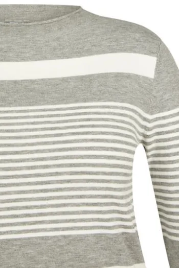 RABE Pullover flanell gestreift