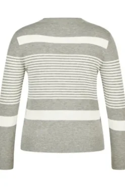 RABE Pullover flanell gestreift