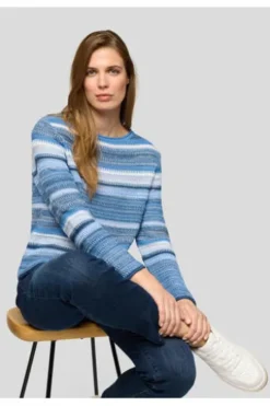RABE Pullover pazifik gestreift