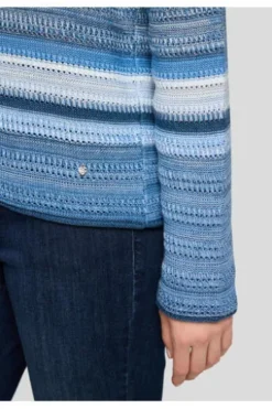 RABE Pullover pazifik gestreift