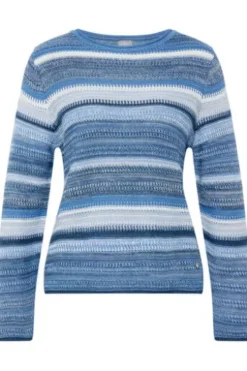 RABE Pullover pazifik gestreift