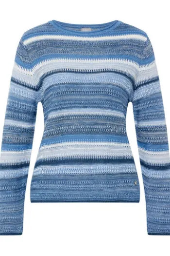 RABE Pullover pazifik gestreift
