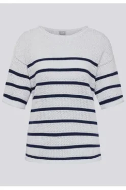 RABE Pullover weiß gestreift