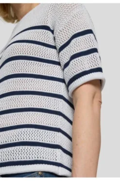 RABE Pullover weiß gestreift