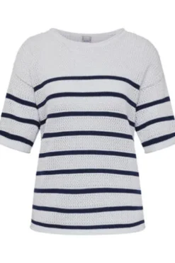 RABE Pullover weiß gestreift