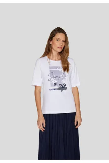RABE Shirt Fresh Vibes weiß Kurzarm