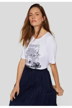 RABE Shirt Fresh Vibes weiß Kurzarm