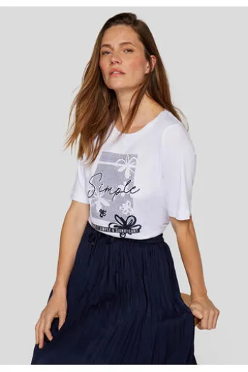 RABE Shirt Fresh Vibes weiß Kurzarm