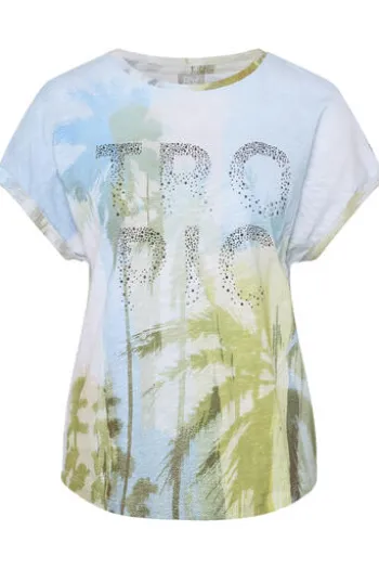 RABE Shirt himmelblau gemustert