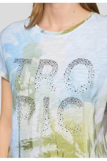 RABE Shirt himmelblau gemustert