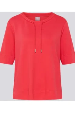 RABE Shirt koralle in softer Piqué-Struktur
