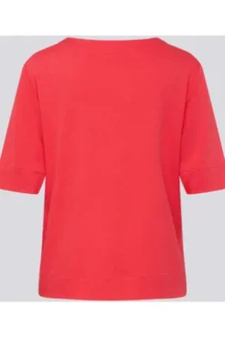 RABE Shirt koralle in softer Piqué-Struktur