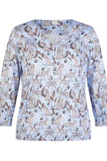 RABE Shirt ozean gemustert 3/4-Arm