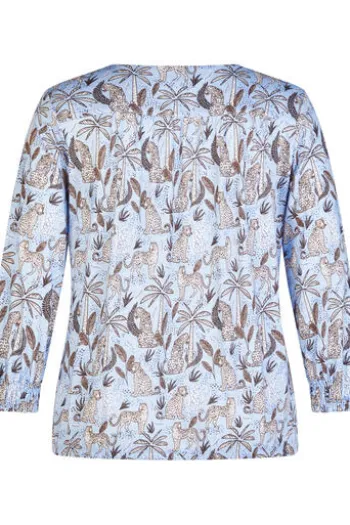 RABE Shirt ozean gemustert 3/4-Arm