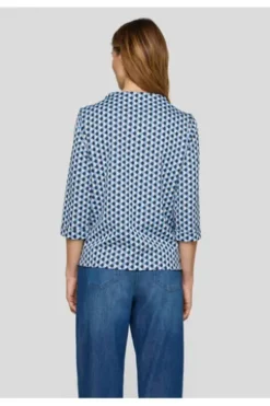 RABE Shirt pastellblau gemustert 3/4-Arm