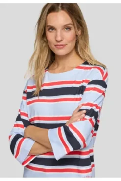 RABE Shirt pastellblau gestreift 3/4-Arm