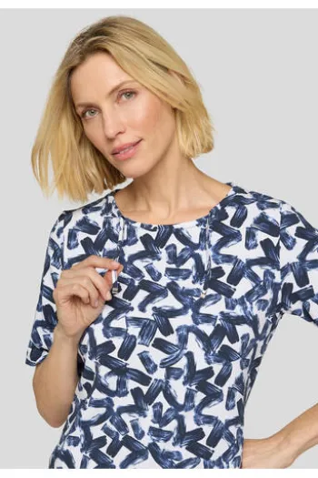 RABE Shirt pazifik geblümt
