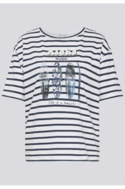 RABE Shirt pazifik gestreift