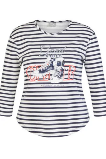 RABE Shirt pazifik gestreift 3/4-Arm