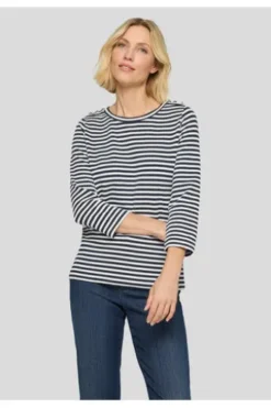 RABE Shirt pazifik gestreift 3/4-Arm