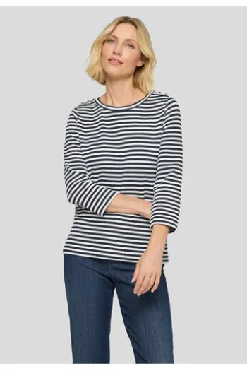 RABE Shirt pazifik gestreift 3/4-Arm