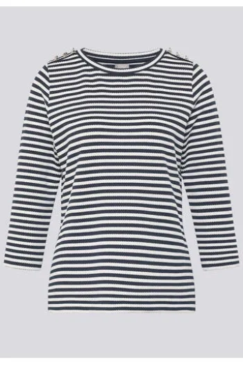 RABE Shirt pazifik gestreift 3/4-Arm